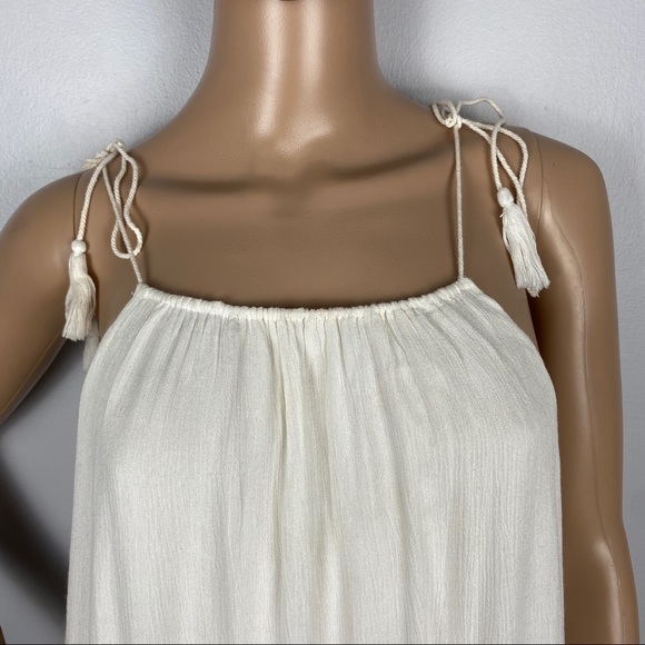 NEW ALICE + OLIVIA REVOLVE WHITE TIE STRAP MINI DRESS - Picture 3 of 9